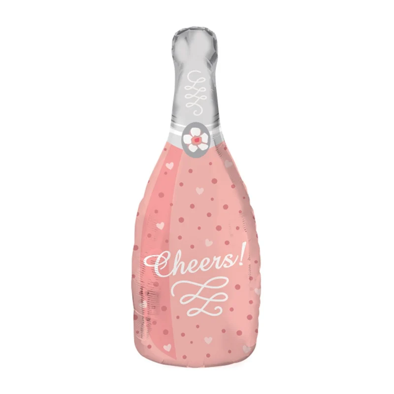 Folieballong, rosé gold sparkling wine bottle 29x70 cm
