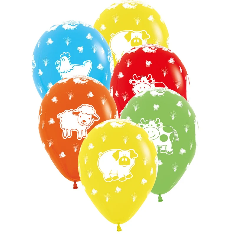 Ballonger, gårdens djur 6 st