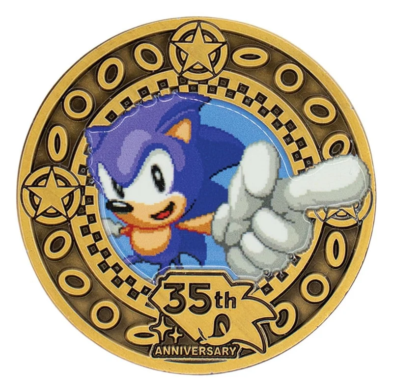 Sonic the Hedgehog samlarmynt 35th Anniversary Limited Edition