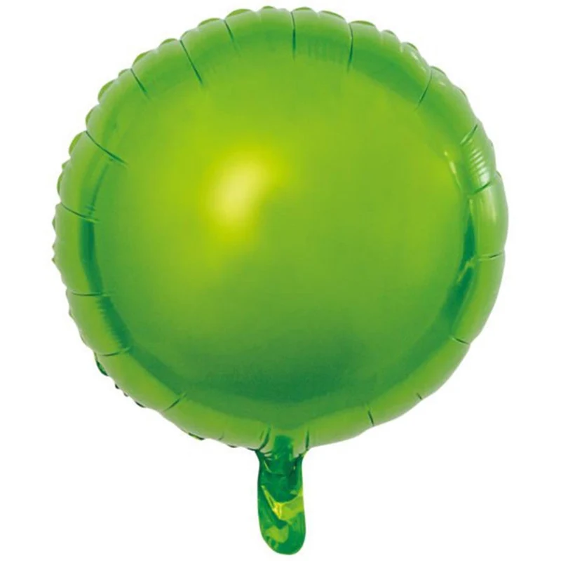 Folieballong, rund ljusgrön 45 cm