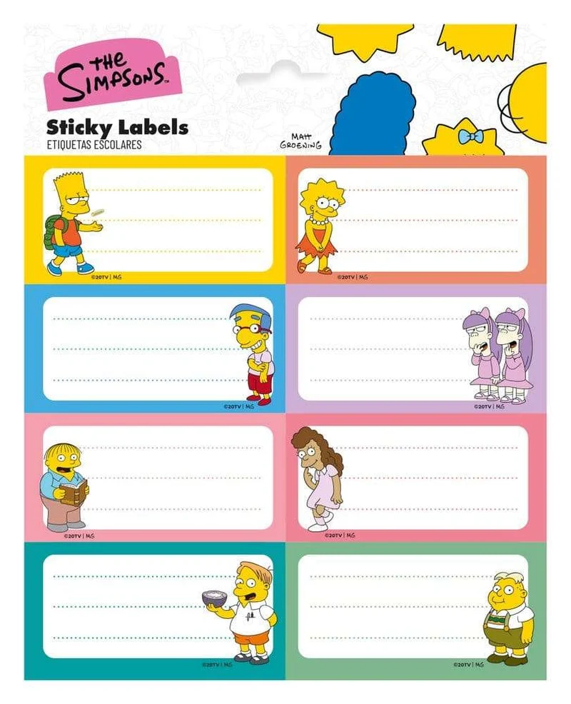 The Simpsons självhäftande etiketter (10-pack)