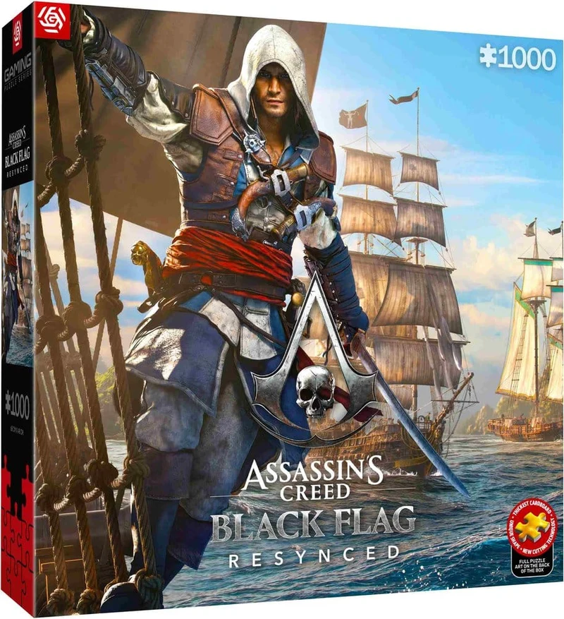 Assassin's Creed Black Flag pussel med 1000 bitar, officiellt licensierat