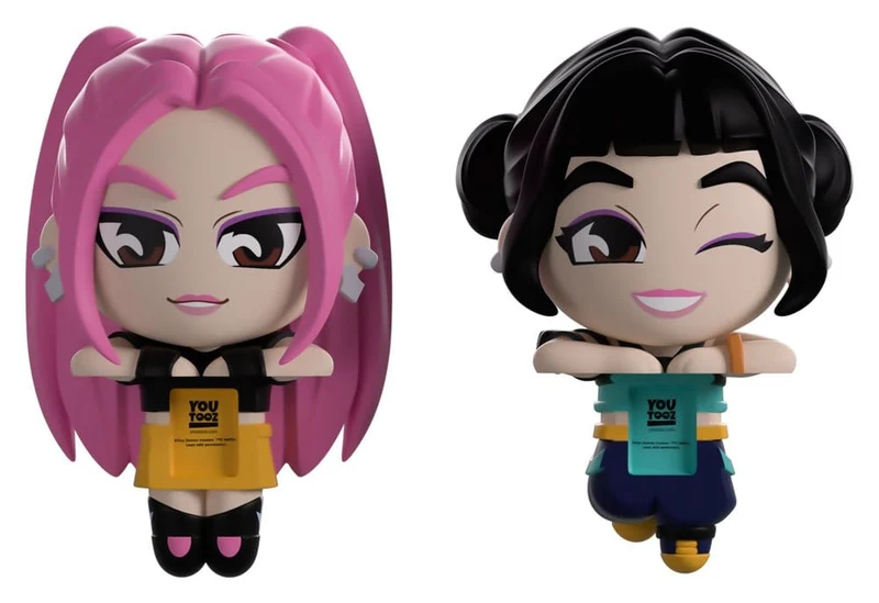 KPop Demon Hunters Samlarfigurer Mira & Zoey Monitor Buddiez 6 cm