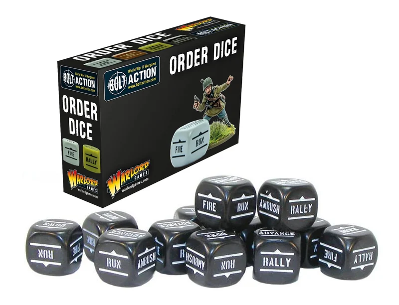 Bolt Action - Order Dice - Black