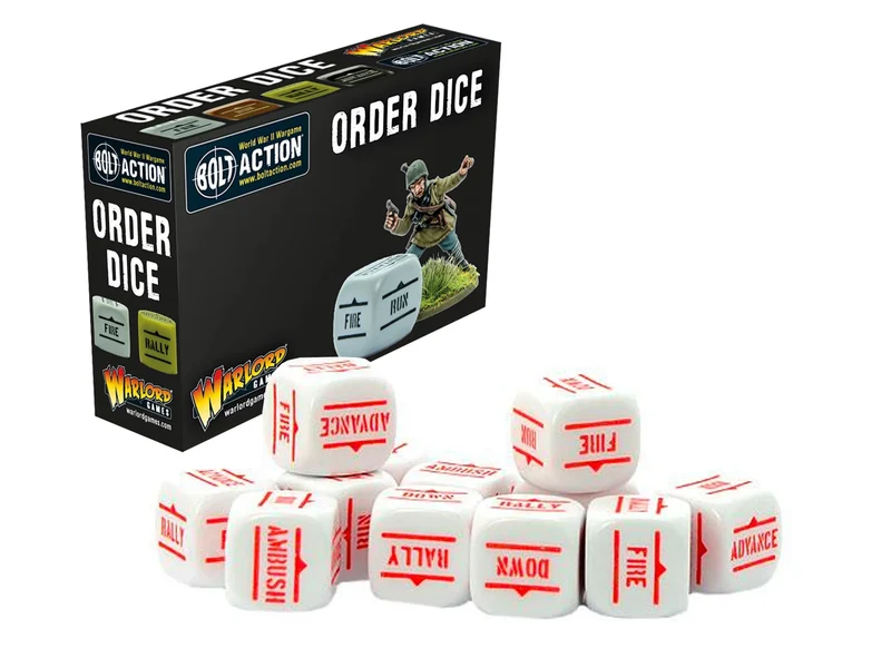 Bolt Action - Order Dice - White