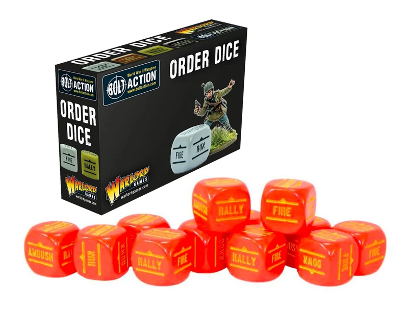 Bolt Action - Order Dice - Red