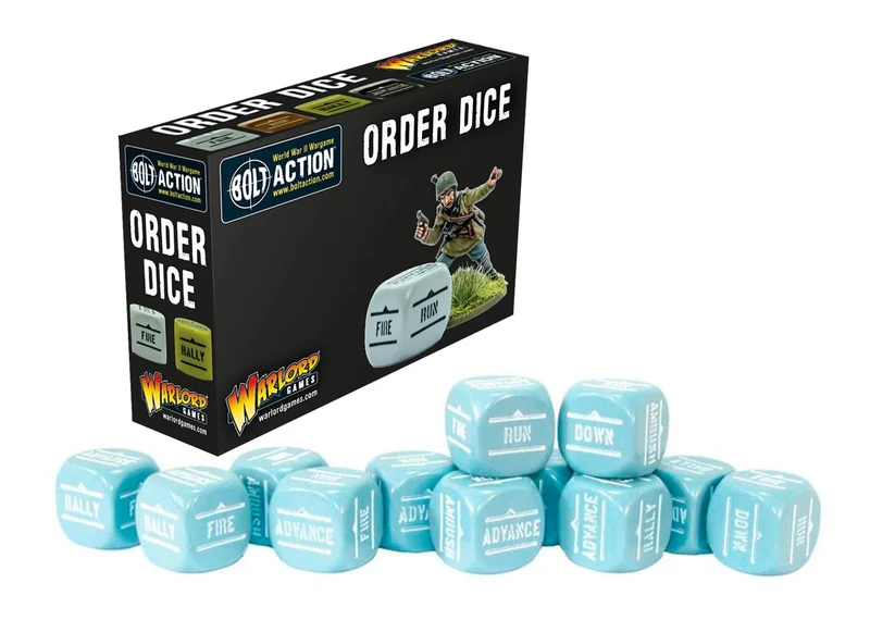 Bolt Action - Order Dice - Blue