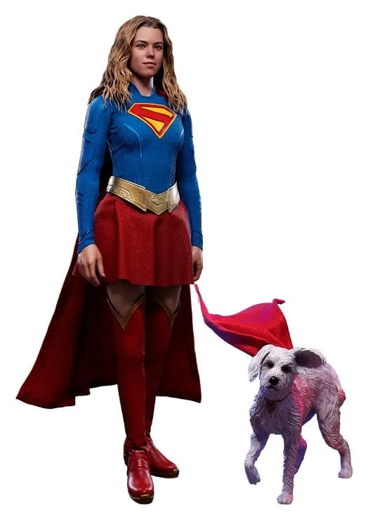DC Comics Filmmästare Actionfigur Set Supergirl och Krypto 28 cm