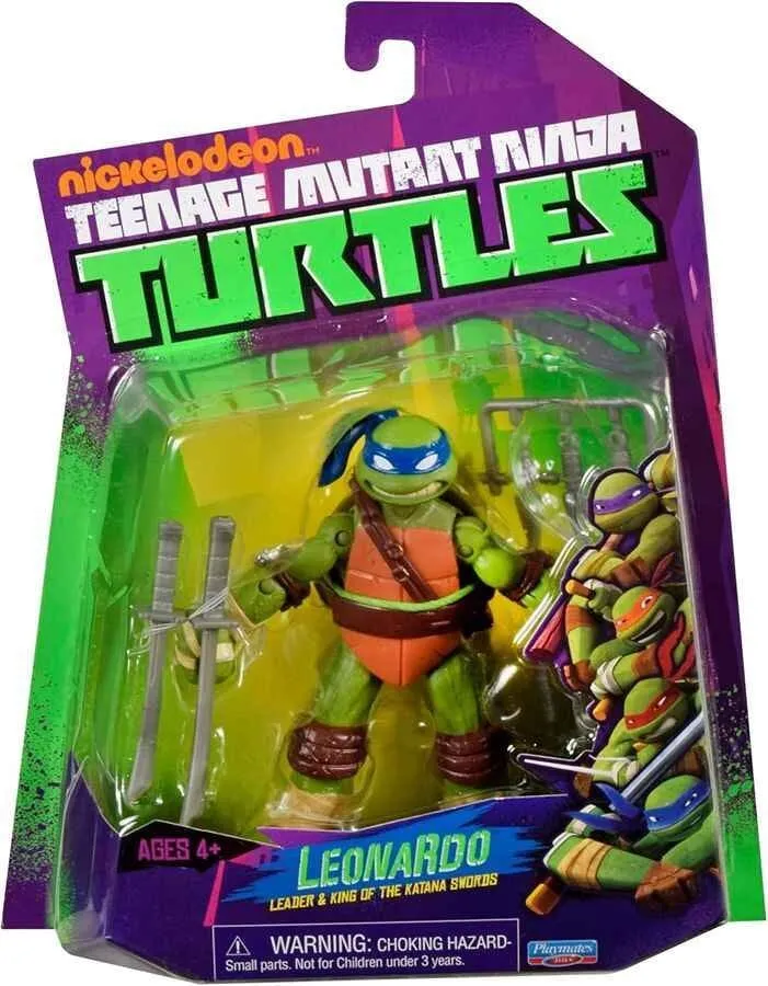 Teenage Mutant Ninja Turtles Världen av TMNT Action Figur Leonardo 11 cm