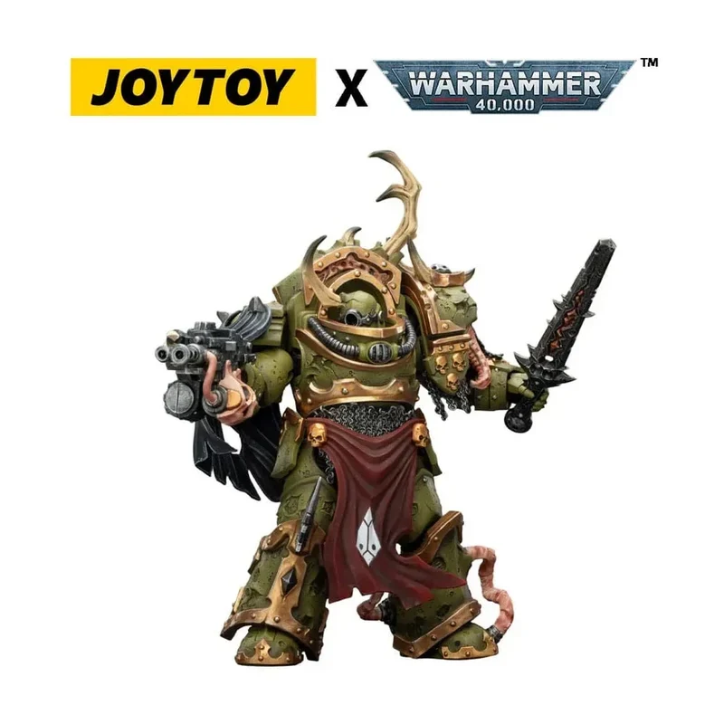 Warhammer 40,000 Action Figur Death Guard Blightlord Terminator 3 med Combi-bolter och Bubotic Blade 14 cm