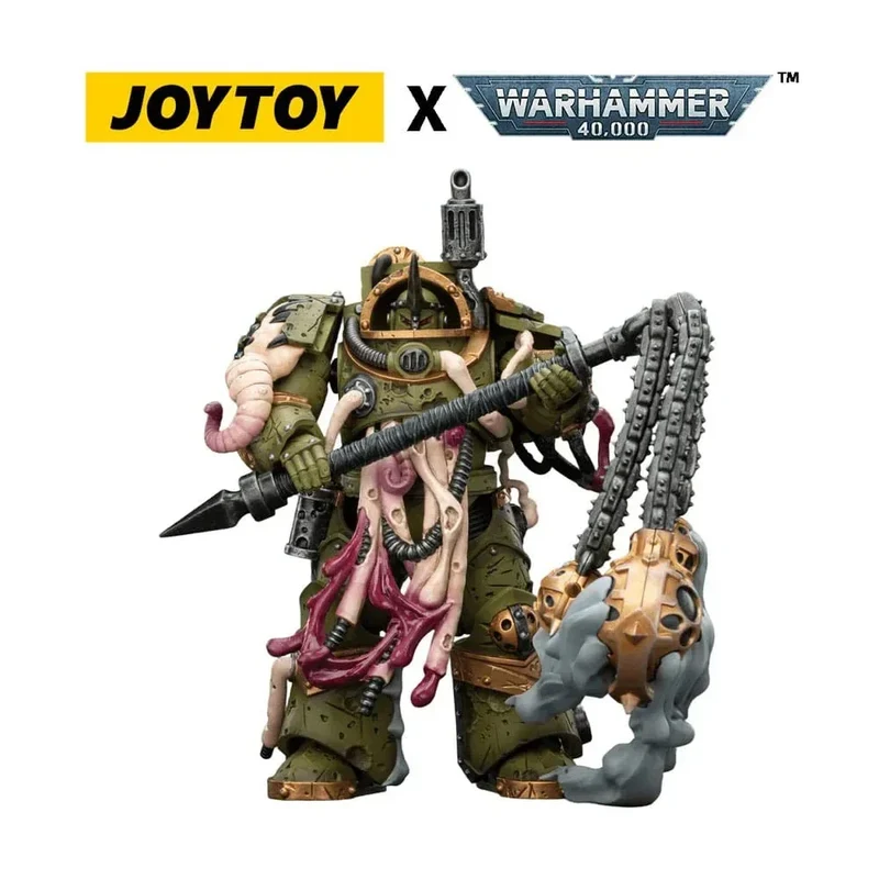 Warhammer 40,000 Action Figur Death Guard Blightlord Terminator 2 med Korruptionens Spjut 14 cm