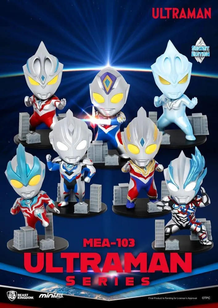 Ultraman Mini Egg Attack Blind Box Figurer Ultraman Serie 1 9 cm Sortiment (6)