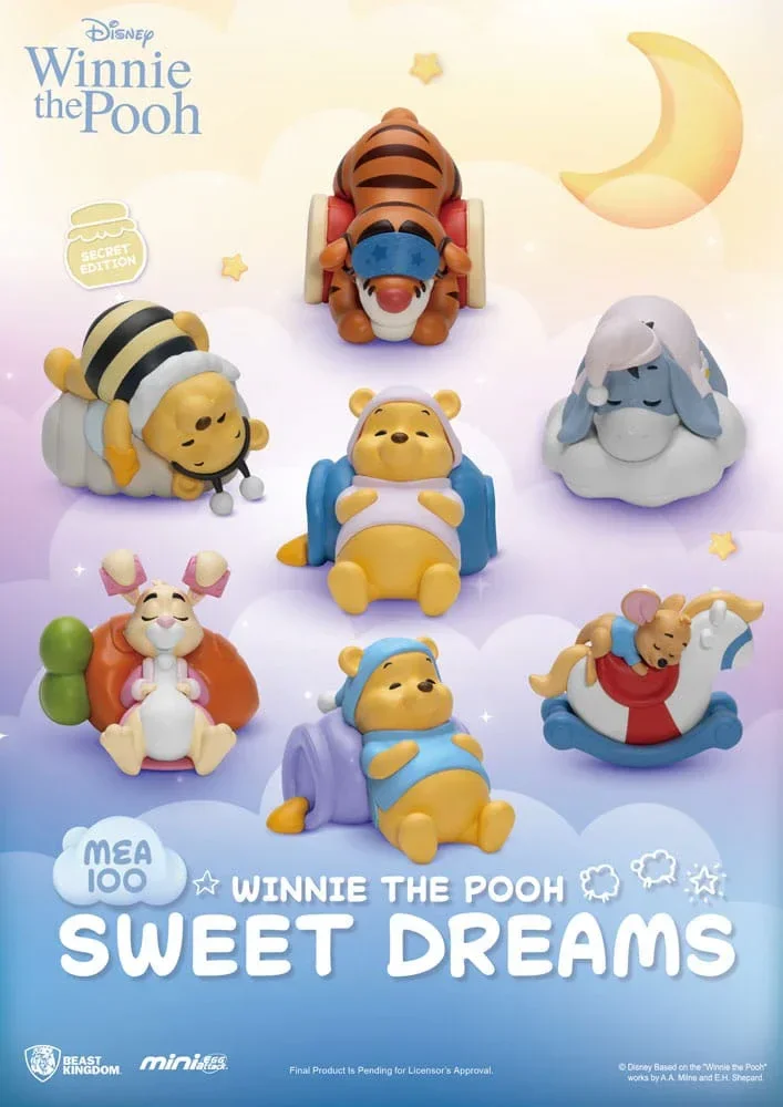 Winnie the Pooh Mini Egg Attack Blind Box Figurer - Sweet Dreams 6 cm Assortment (6)