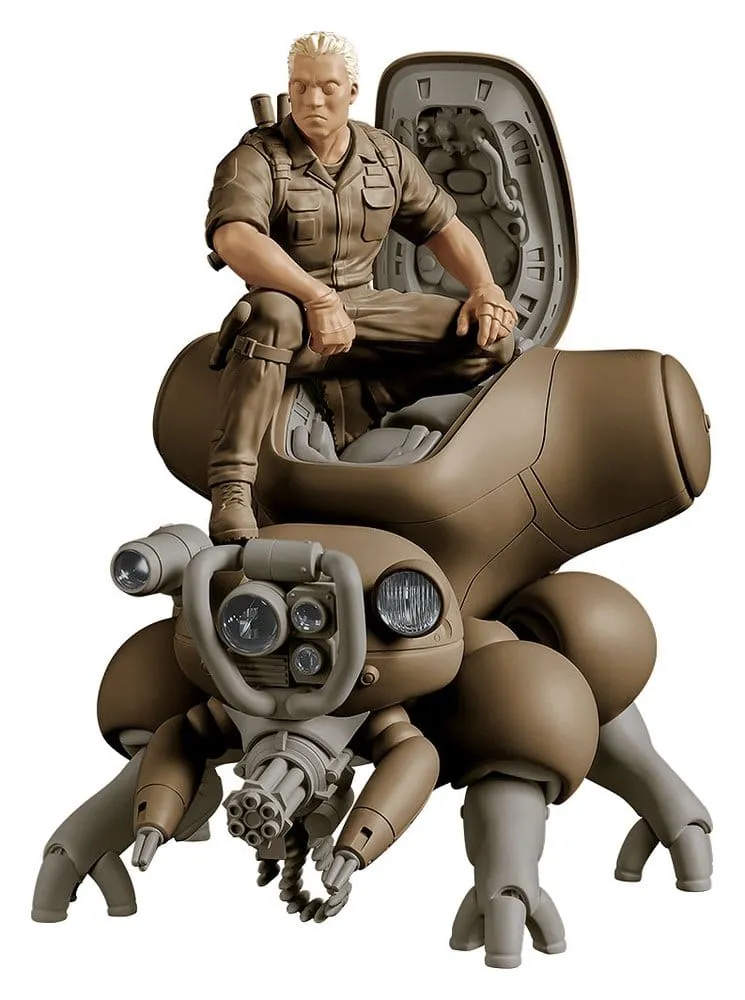 Ghost in the Shell PLAMAX minimum factory Plastmodellbyggsats Batou med Fuchikoma 8 cm