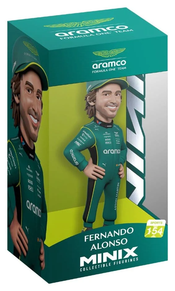 Formula 1 Minix-figur Fernando Alonso (Aston Martin) 12 cm