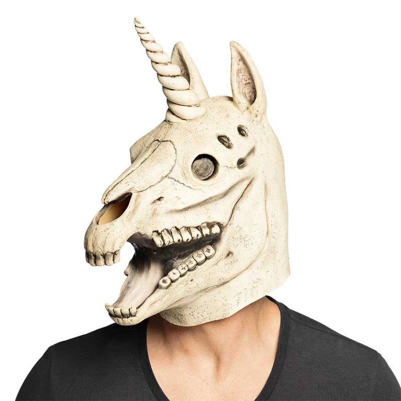 Latexmask, skelett unicorn