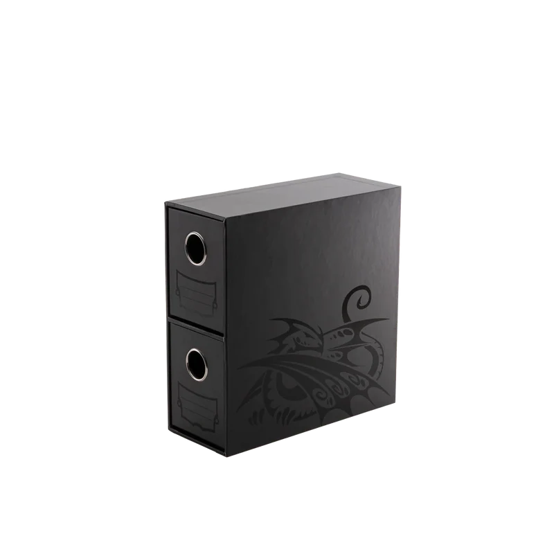 Dragon Shield - Fortress - 2-Card Drawers Vertical - Black