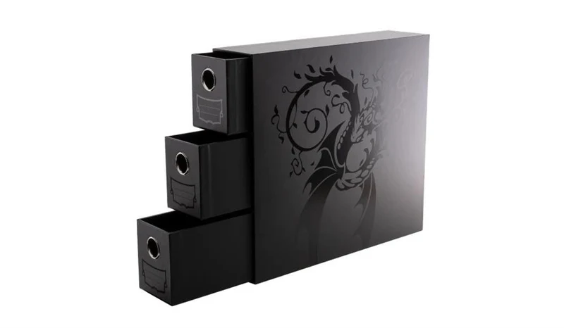 Dragon Shield - Fortress 3-Card Drawers Vertical - Black XL