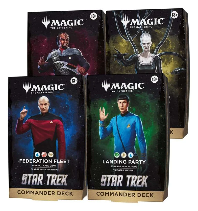 Magic: The Gathering Star Trek Commander Decks Case (4) engelska