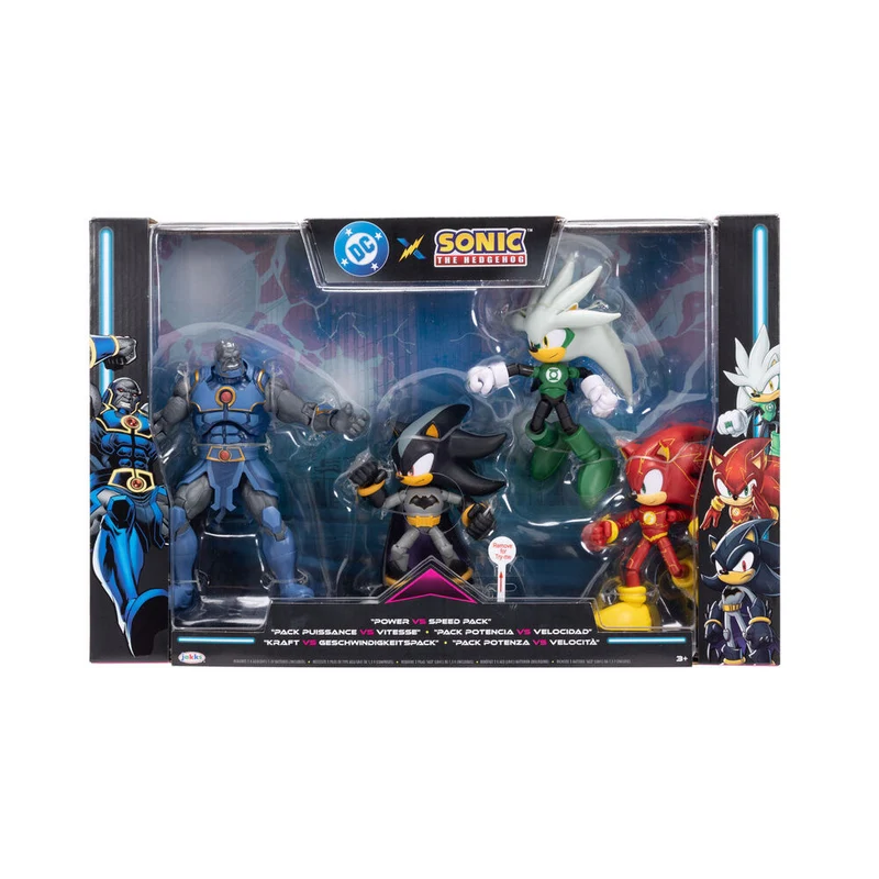 DC Comics Sonic The Hedgehog paket 4 figurer 12cm