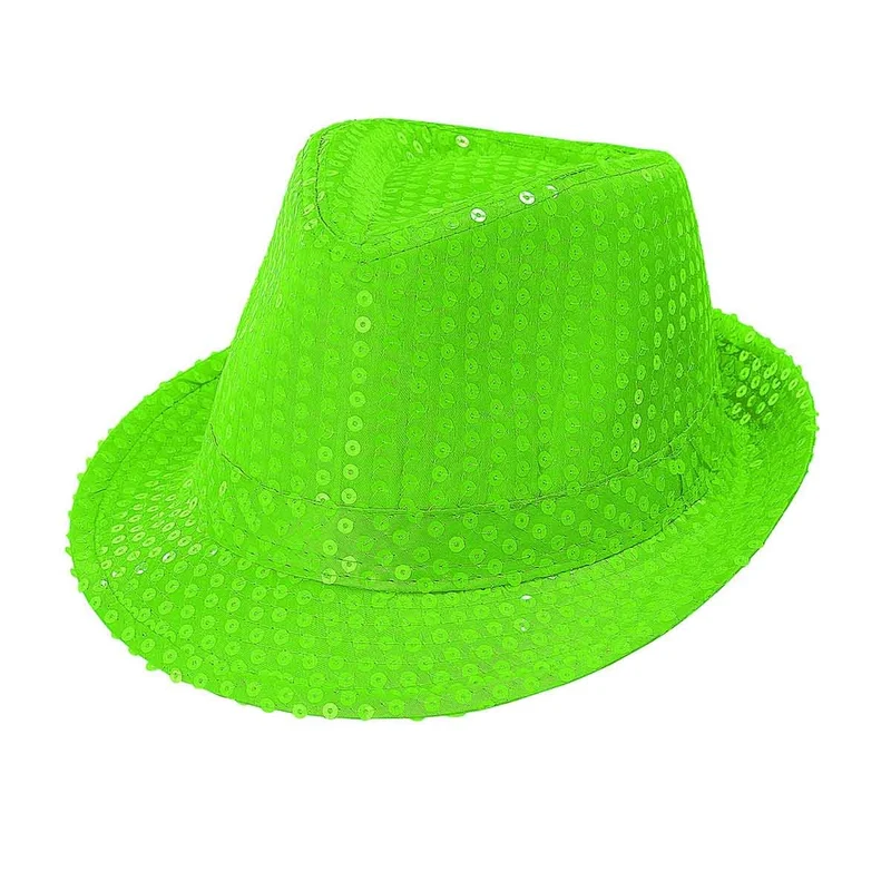 Hatt, popstar neon grön