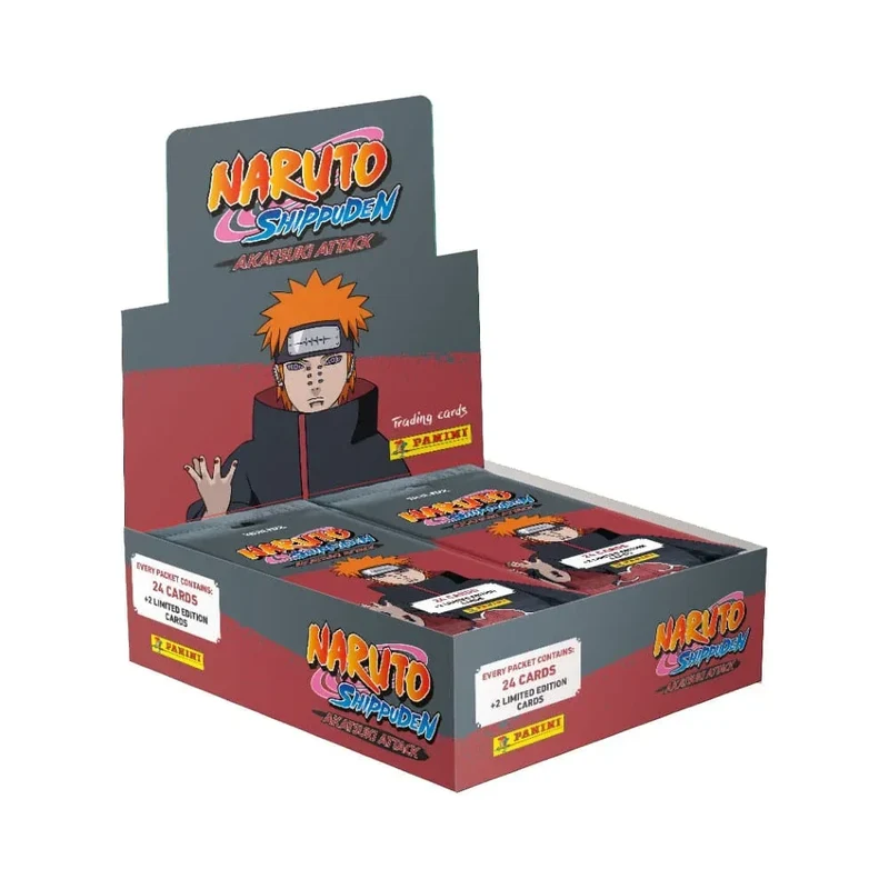 Naruto Shippuden Akatsuki Attack Trading Cards - Fat Packs Display (10)