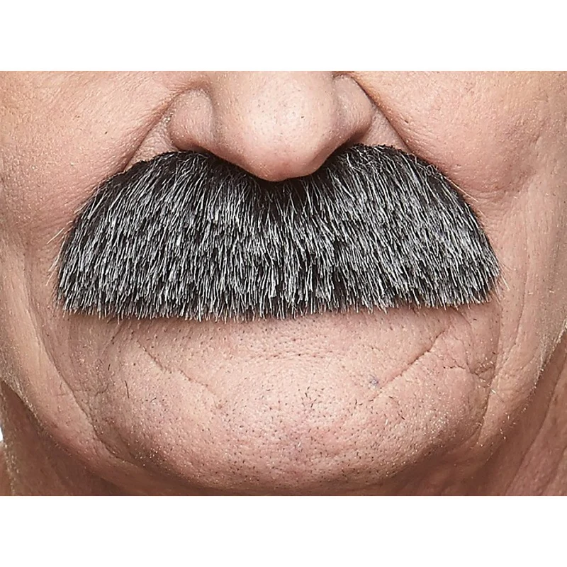 Mustasch, professor svart/vit