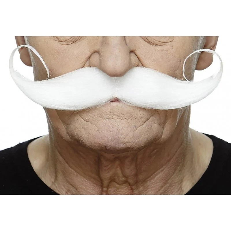 Mustasch, showman vit