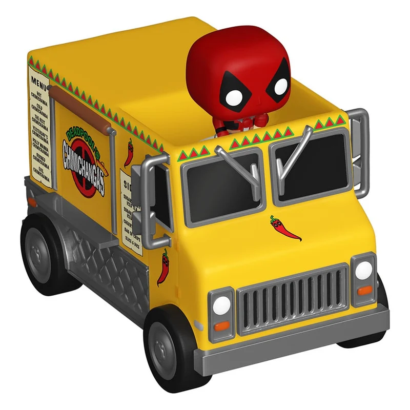 Marvel POP! Rides Figur Deadpool med Chimichanga Truck 2,5 cm