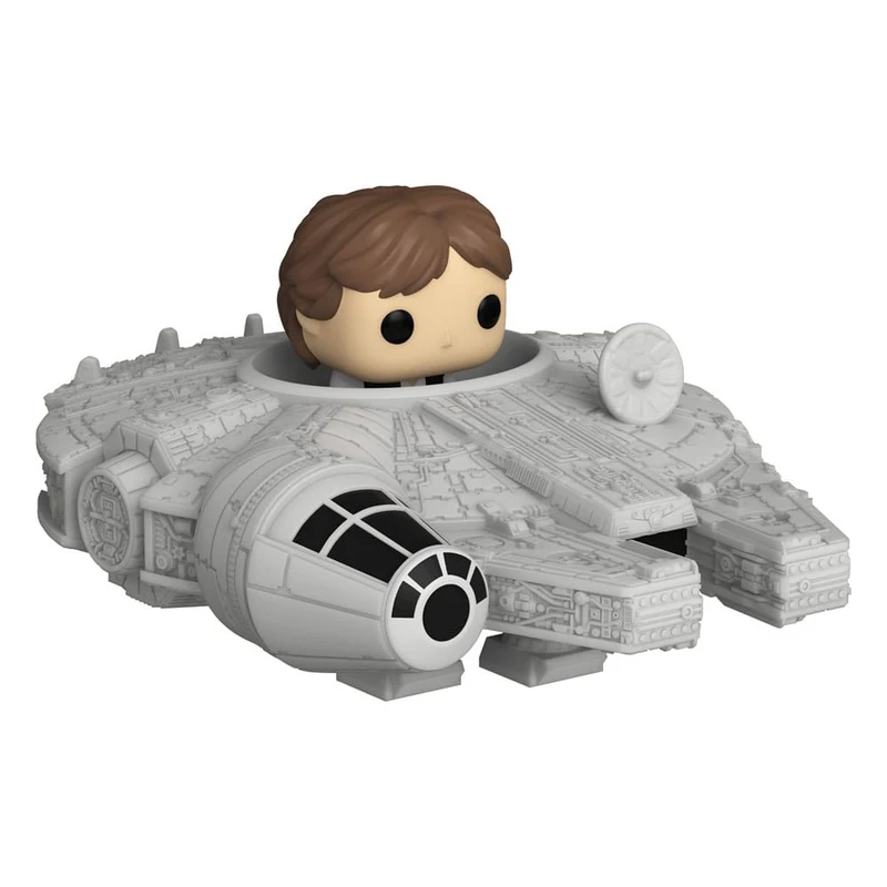 Star Wars Bitty POP! Rides Figurdisplay Han Solo med Millenium Falcon 2,5 cm
