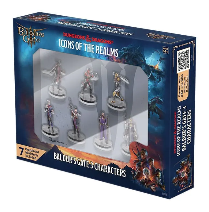 D&D Icons of the Realms förmålade miniaturer Planescape: Baldur's Gate 3 - Karaktärsboxset