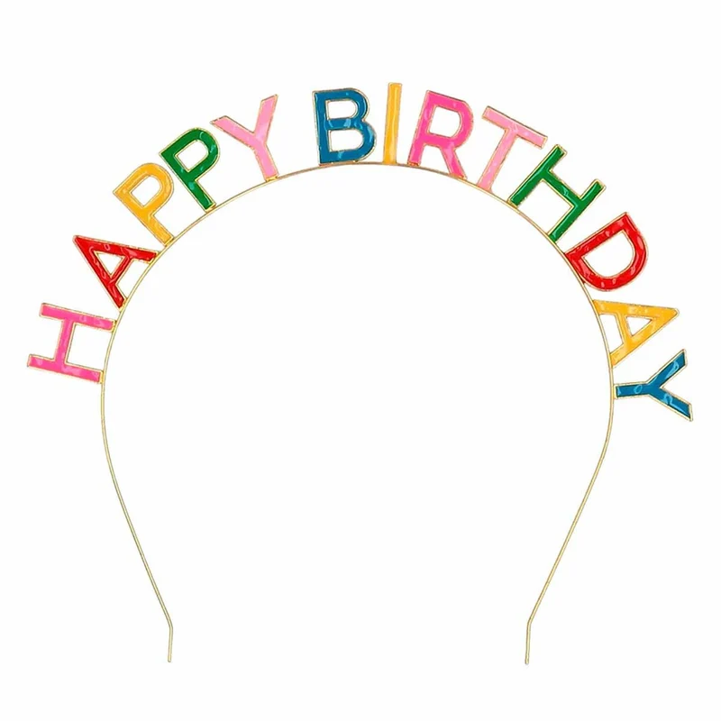 Diadem, happy birthday metall