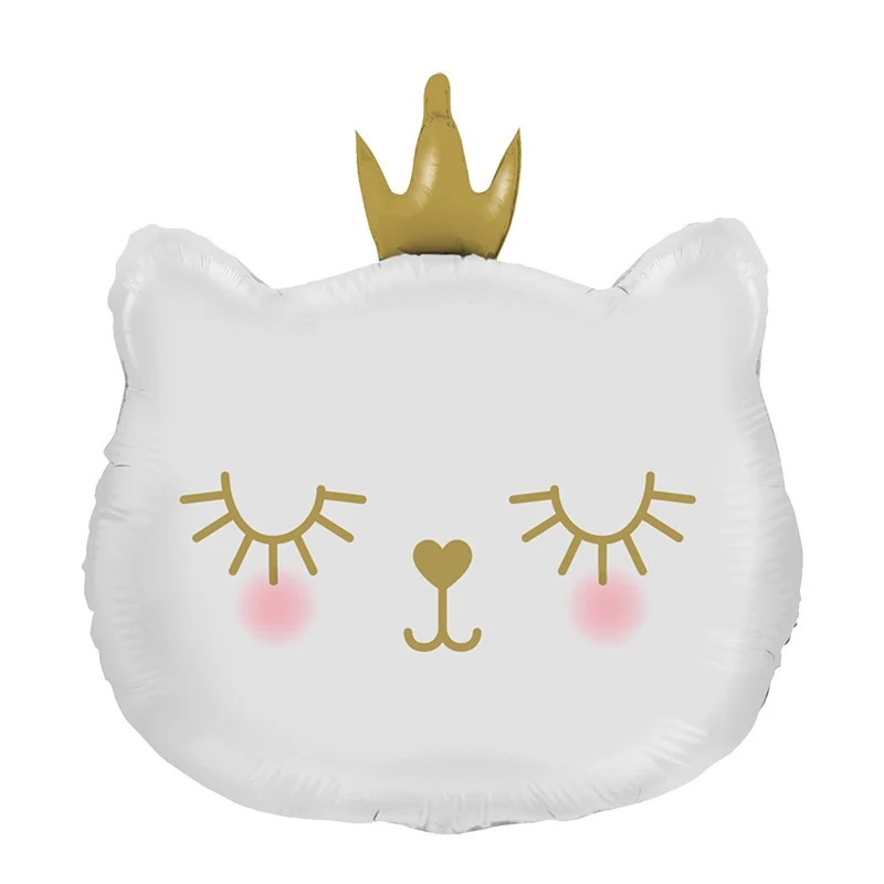 Folieballong, cat princess white 66 cm