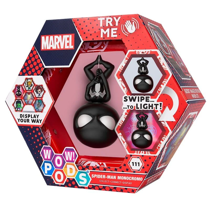 WOW! POD Marvel Spiderman Monokrom LED-figur