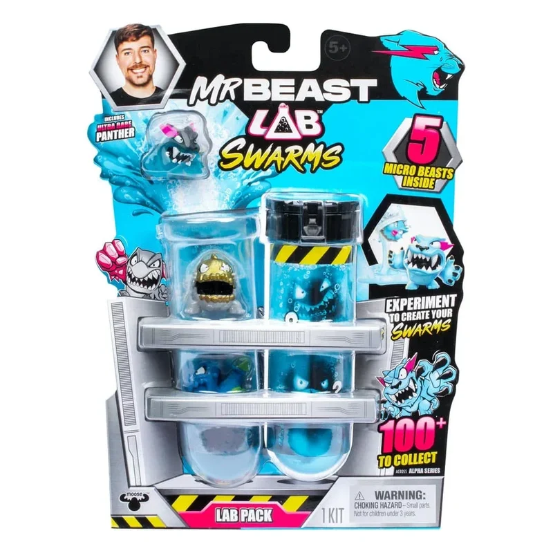 Mr. Beast Lab Swarms Figur 5-Pack 3 cm