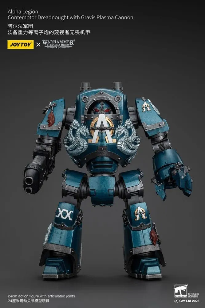 Warhammer The Horus Heresy Action Figur Alpha Legion Contemptor Dreadnought med Gravis Plasma Cannon 25 cm