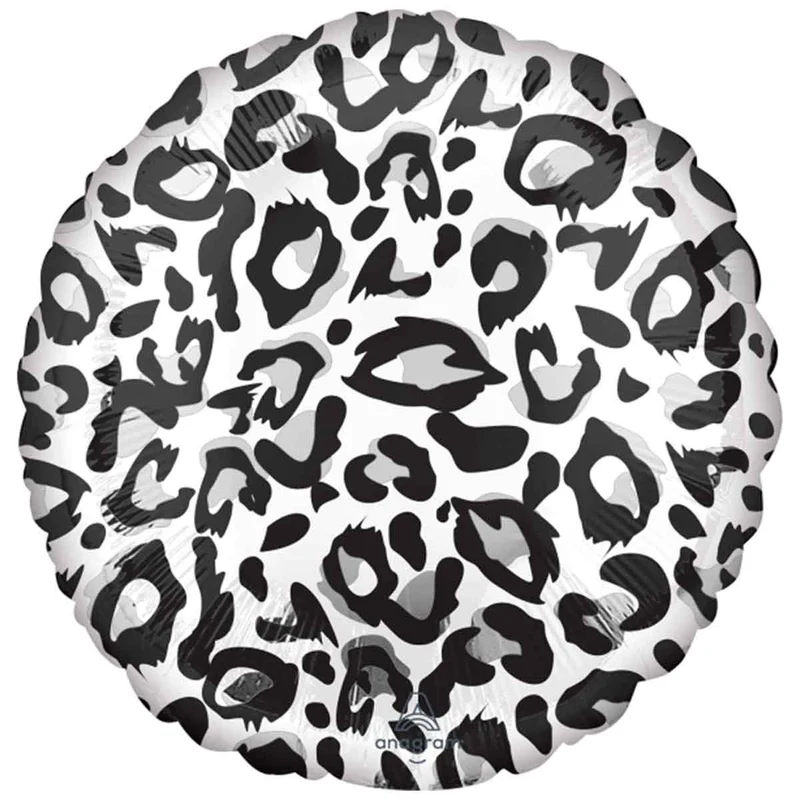 Folieballong, snöleopardmönster 43 cm