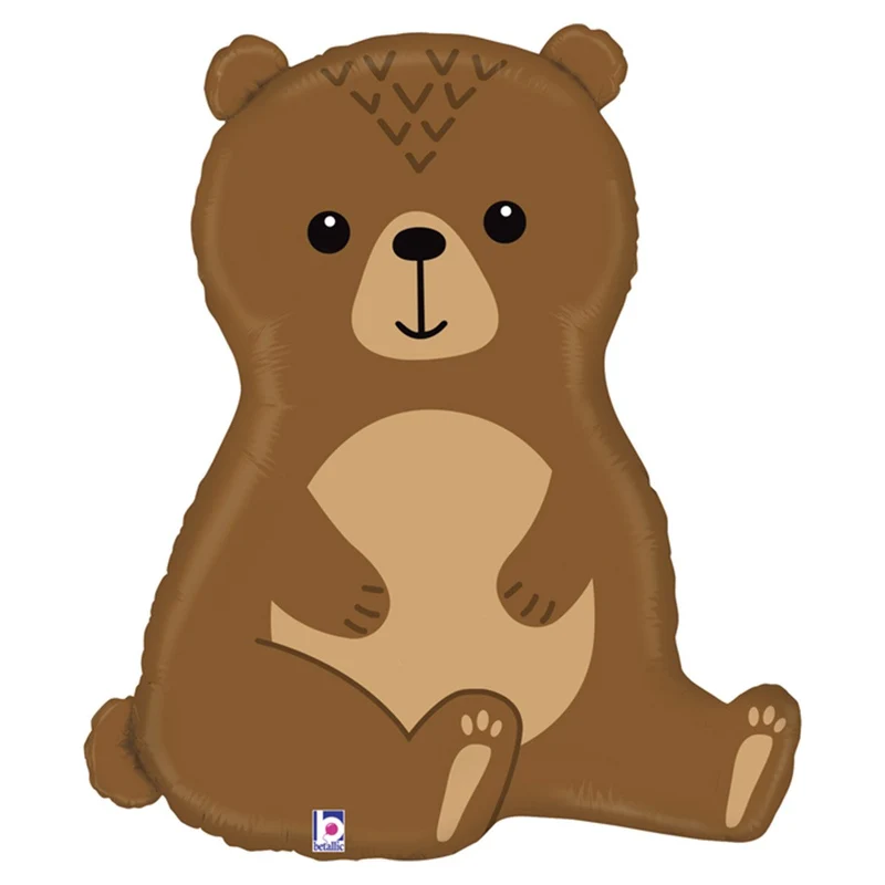 Folieballong, Woodland Bear 86 cm