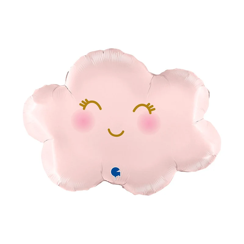 Folieballong, Cloudy Satin Pastel Pink