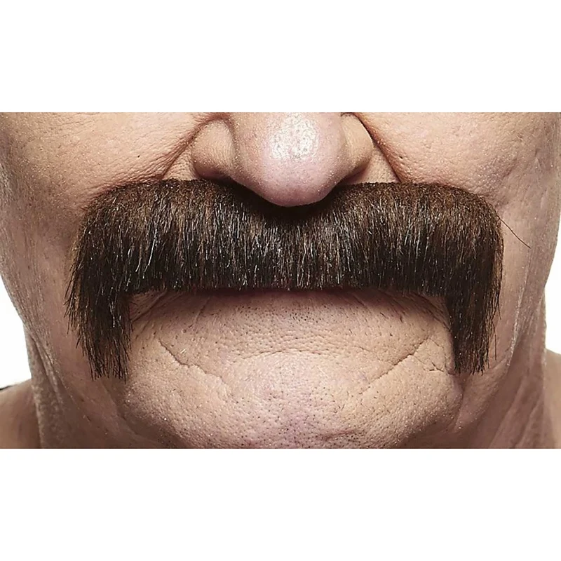 Mustasch, magnum brun/grå