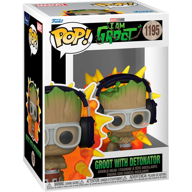 POP Figur Marvel Jag är Groot - Groot med Detonator