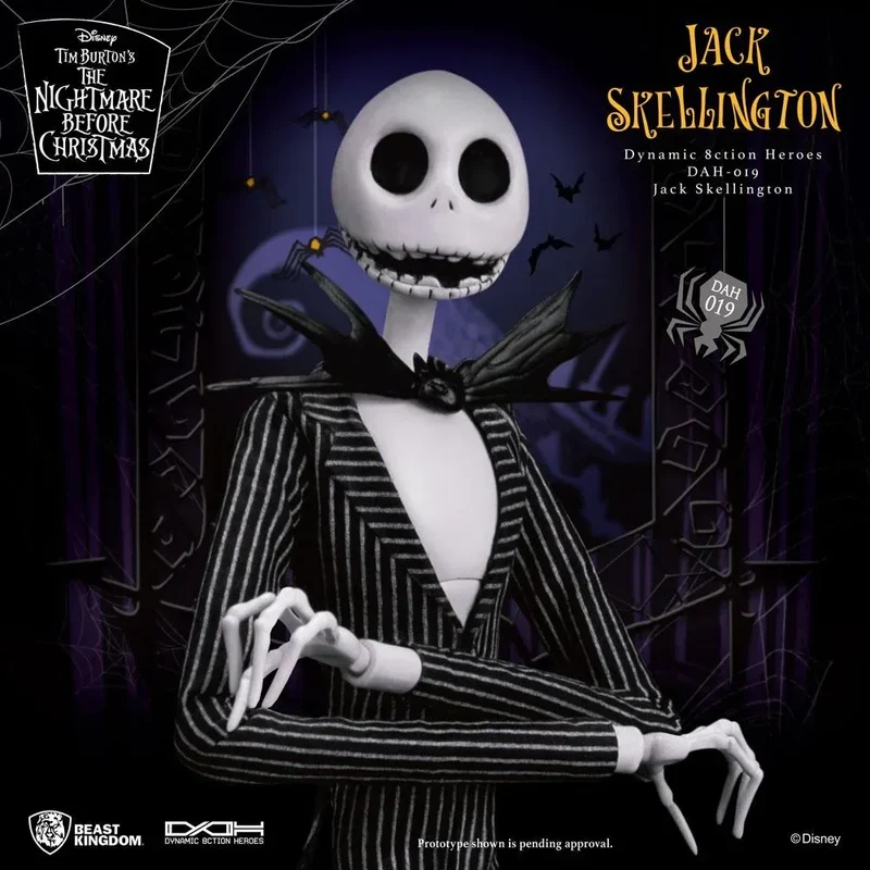 Nightmare Before Christmas Dynamiska 8ction Heroes Actionfigur 1/9 Jack Skellington 21 cm