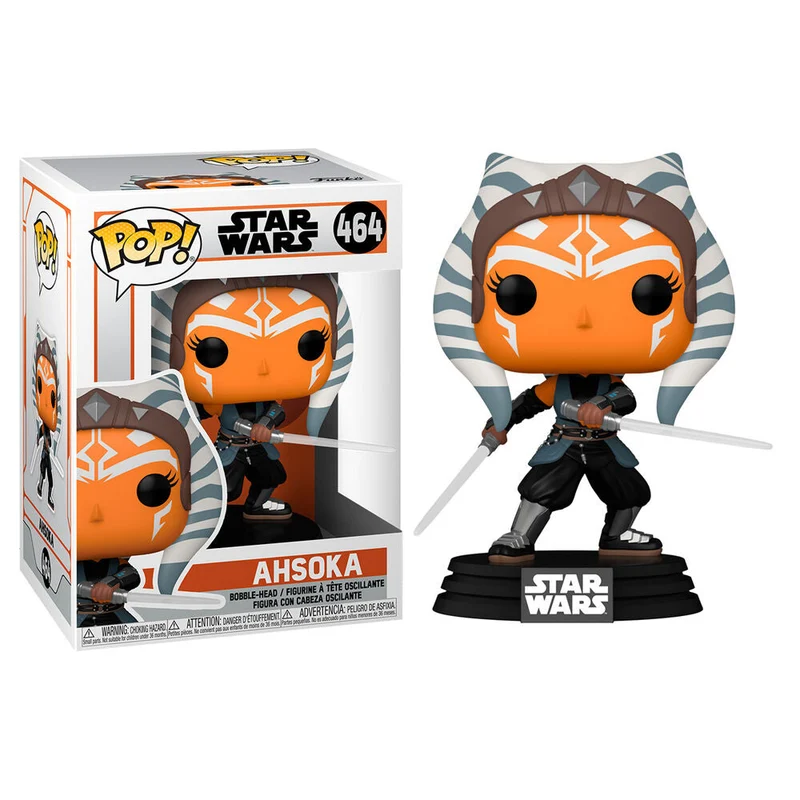 POP Figur Star Wars Mandalorian Ahsoka med ljussablar