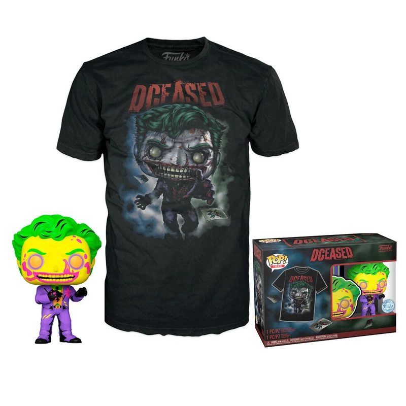 Set Figur POP & T-shirt DC Comics Joker Storlek XL