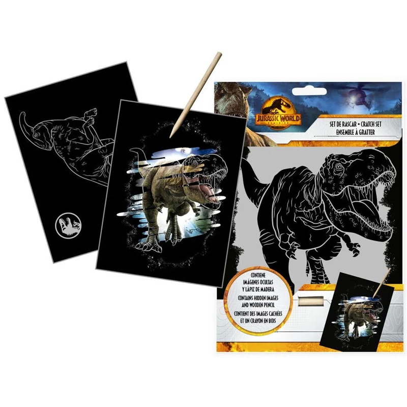 Jurassic World Konst Skrapkonstset