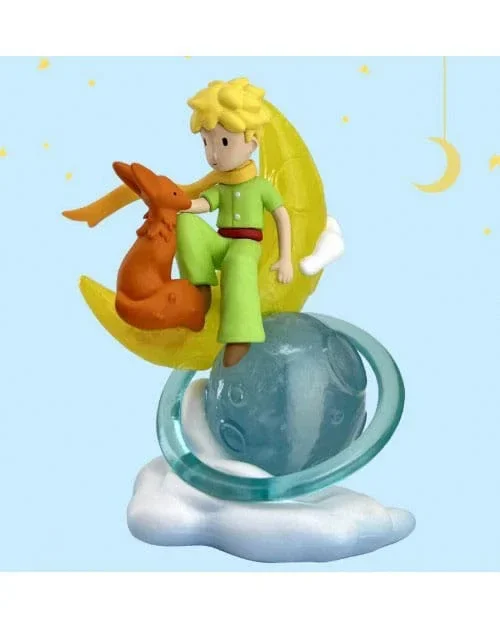 Den Lilla Prinsen Figur: Lilla Prinsen & Räv på Månen 8 cm