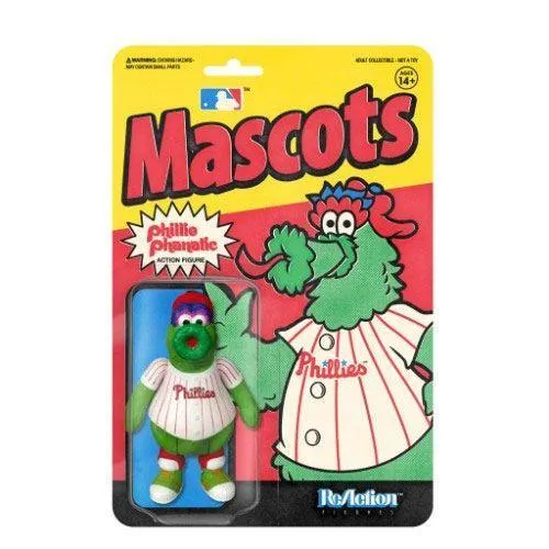 MLB Mascot ReAction Action Figure Philadelphia Phillies Phillie Phanatic 10 cm