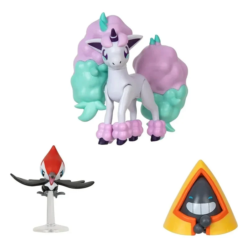 Pokémon Kampfigur Set 3-Pack: Pikipek, Snorunt, Ponyta