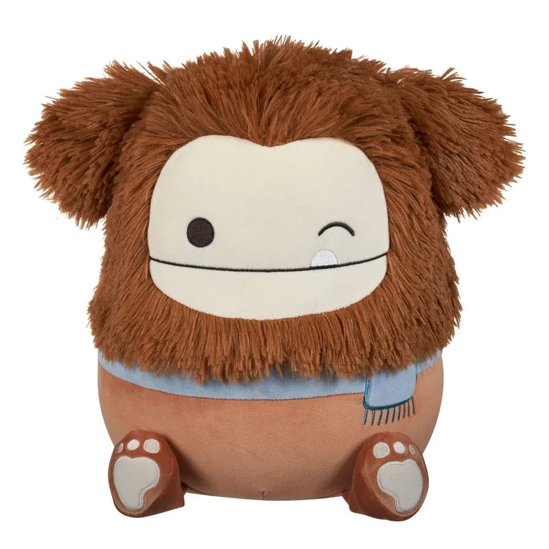 Squishmallows Gosedjur Winking Brown Bigfoot med Halsduk Benny 30 cm