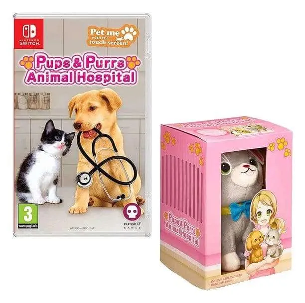 Pups & Purrs Animal Hospital videospel med gosedjur Cat
